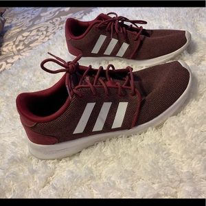 Adidas running shoes maroon
